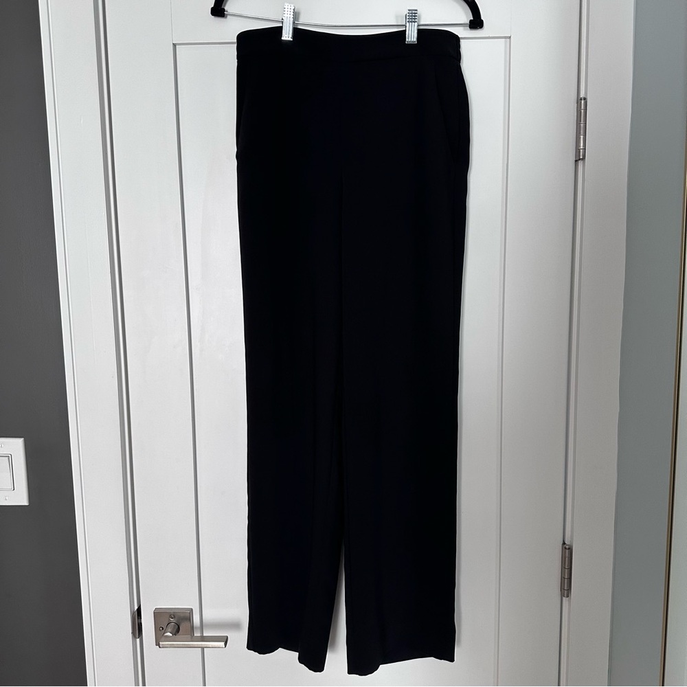 Classic Black Wide-Leg Women's Pants